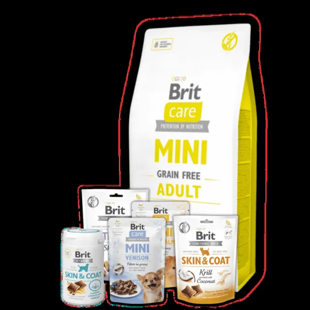 Zdravý balíček pro malá plemena - Brit Care Mini Grain Free Adult Lamb