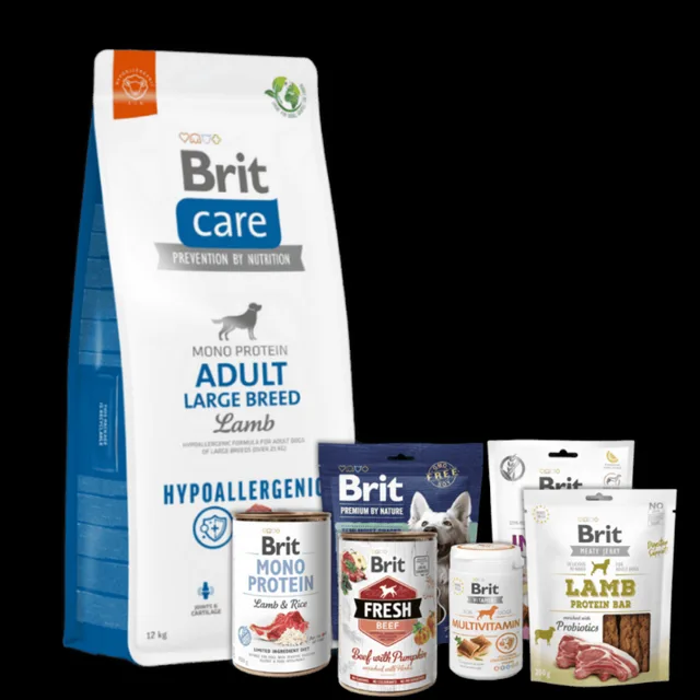 Zdravý balíček pro velká plemena - Brit Care Dog Hypoallergenic Adult Large Breed