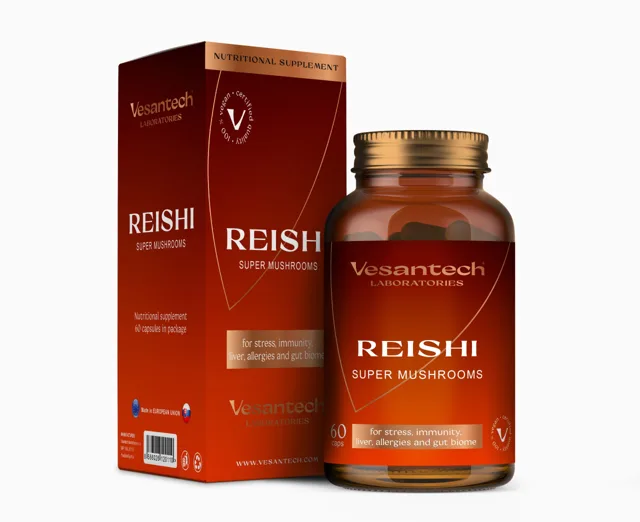 Zdravý svet Reishi Vesantech super houby 60 kapslí