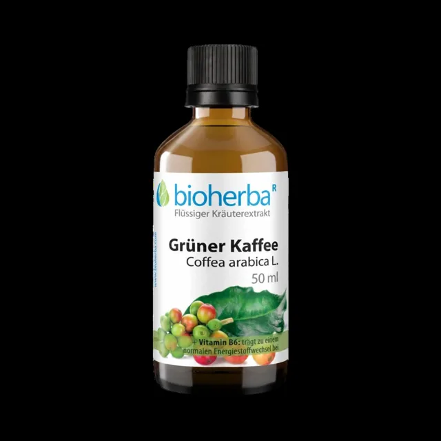 Zelená káva (Coffea arabica) kapky – tinktura – 50 ml – Bioherba