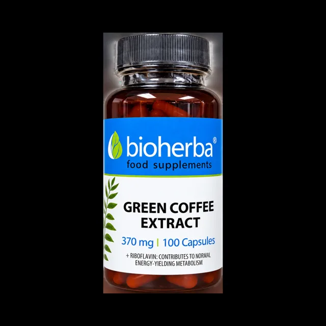 Zelená káva extrakt 370 mg – 100 kapslí – Bioherba