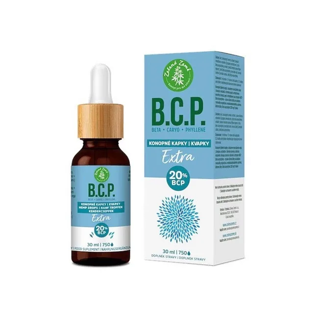 ZELENÁ ZEMĚ B.C.P. Konopné kapky s BCP Extra 30 ml