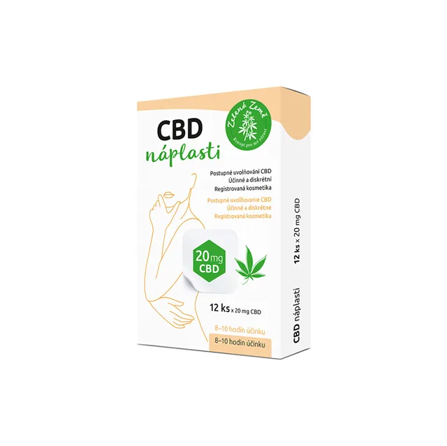 ZELENÁ ZEMĚ CBD náplasti 12 kusů