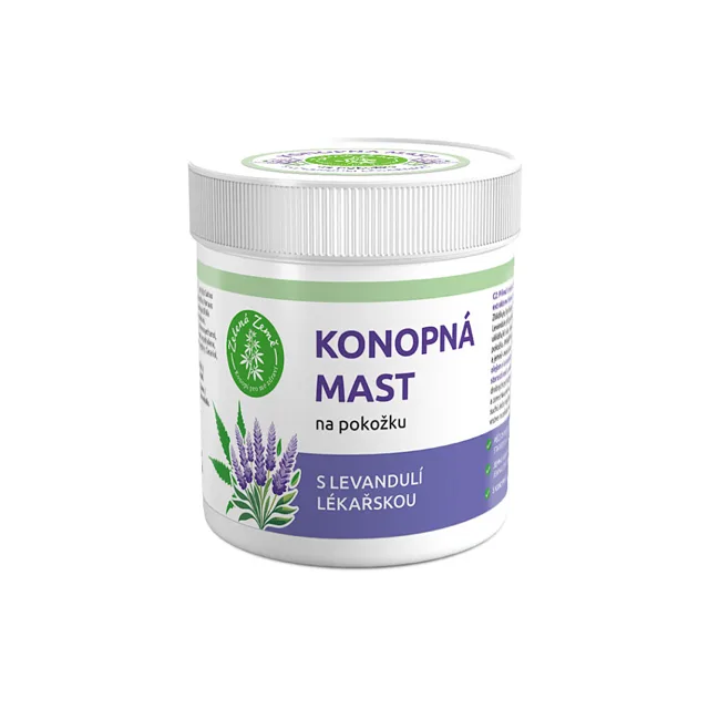 ZELENÁ ZEMĚ Konopná mast s levandulí 100 ml