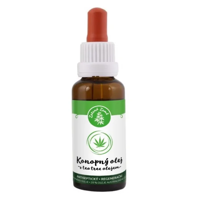 ZELENÁ ZEMĚ Konopný & tea tree olej 30 ml