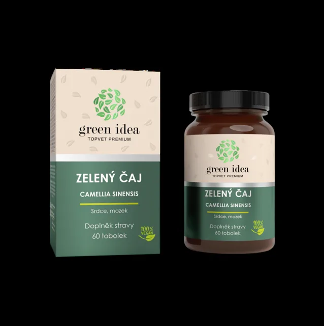 Zelený čaj bylinný extrakt – 60 kapslí – Green idea