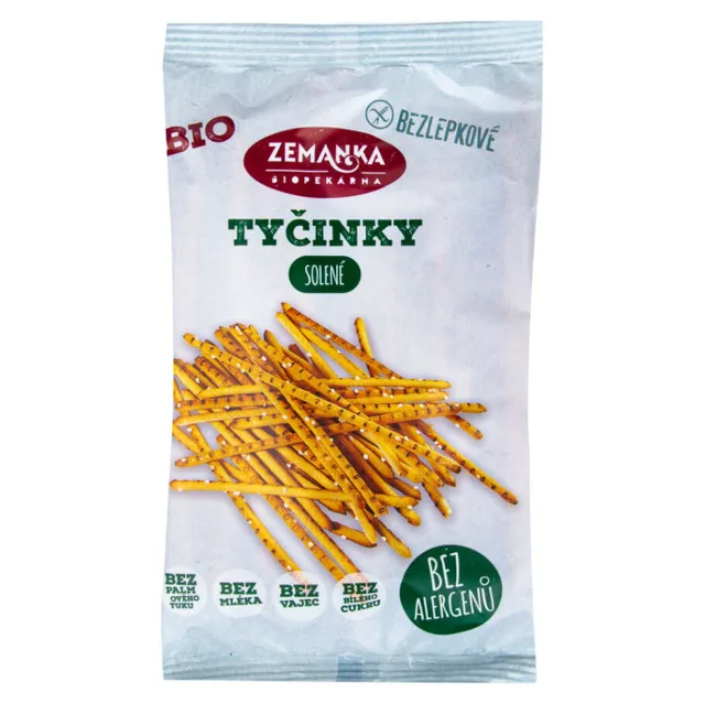 ZEMANKA Tyčinky bezlepkové solené BIO 45 g