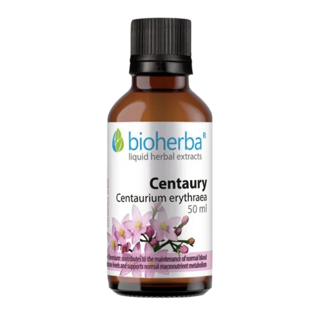 Zeměžluč menší (Centaurium erythraea) kapky – tinktura – 50 ml – Bioherba