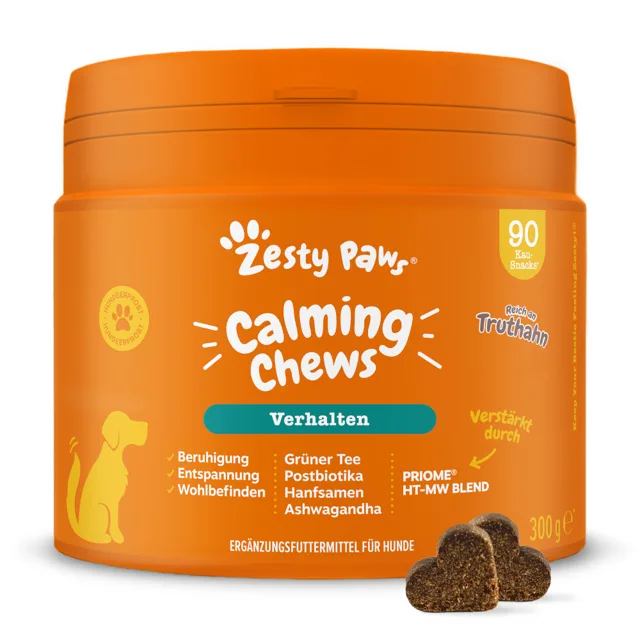 Zesty Paws Calming Chews s krůtím - 90 žvýkacích tablet