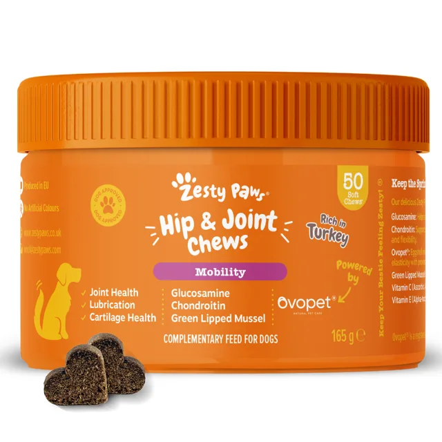 Zesty Paws Hip & Joint Chews s krůtím - 50 žvýkacích tablet