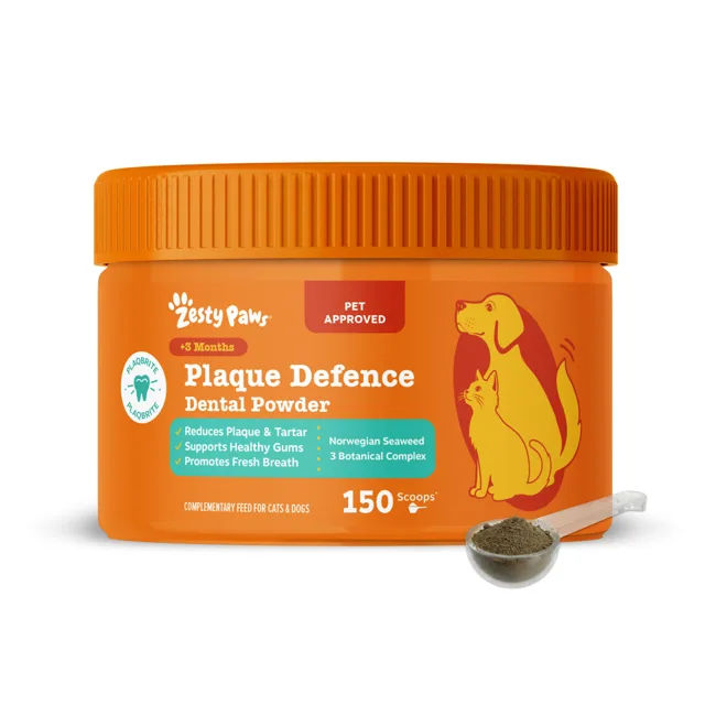 Zesty Paws Plaque Defence prášek na péči o zuby - 150 g