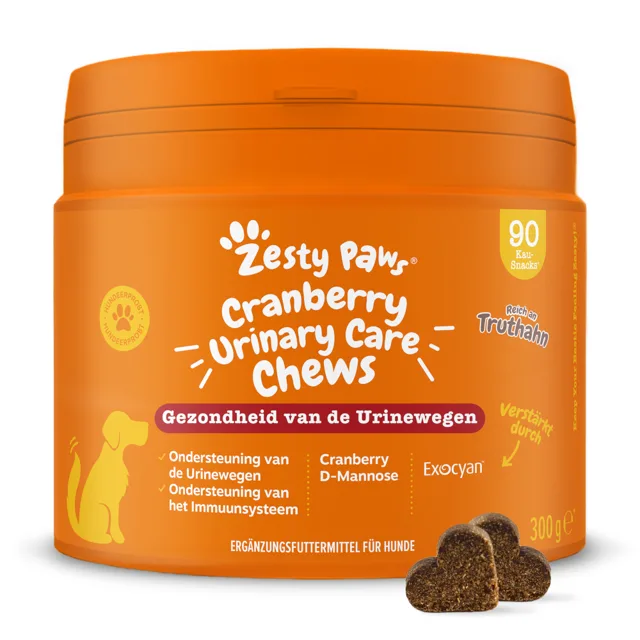 Zesty Paws Urinary Care Chews brusinky - 90 žvýkacích tablet