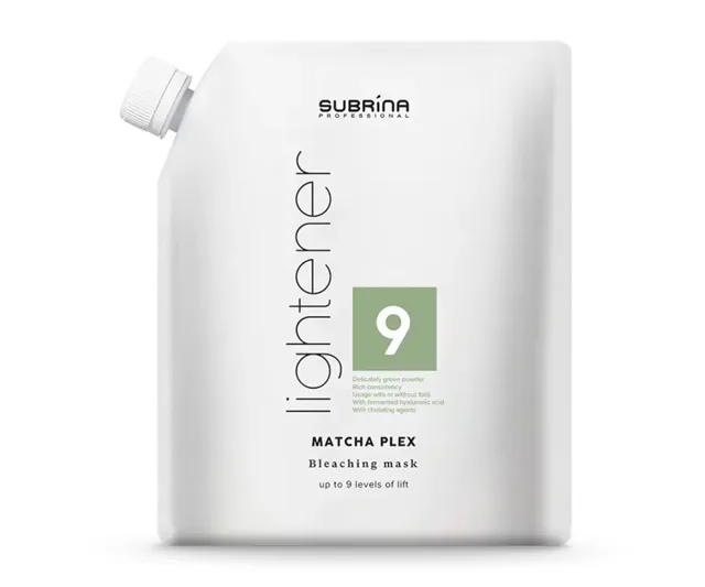 Zesvětlující a čistící odbarvovač Subrina Professional Lightener Matcha Plex - 500 g (060871) + dárek zdarma
