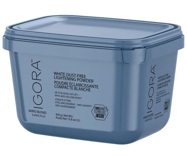 Zesvětlující bezprašný pudr Schwarzkopf Professional Igora Vario Blond Super Plus 8 - 450 g (2909810) + dárek zdarma