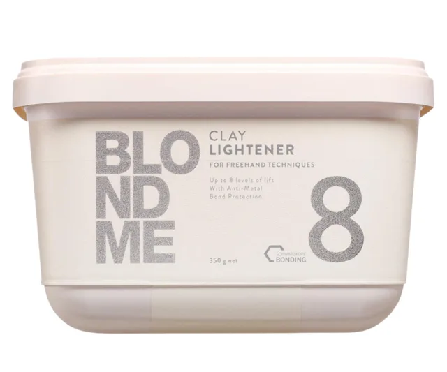 Zesvětlující jílovitý pudr Schwarzkopf Professional BlondMe Clay Lightener 8 - 350 g + dárek zdarma