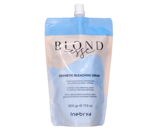 Zesvětlující krém pro jemné zesvětlení celé hlavy Inebrya Blondesse Cosmetic Bleaching Cream - 500 g + dárek zdarma