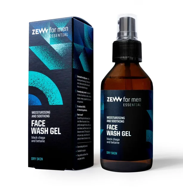Zew for men Essential Dry Skin mycí gel na obličej 100 ml