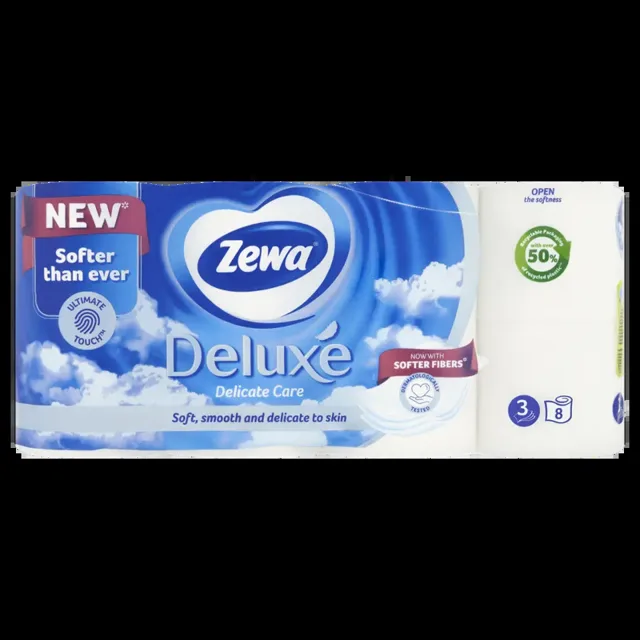 Zewa Toaletní papír Deluxe Delicate Care 3vrstvý 154,4 m