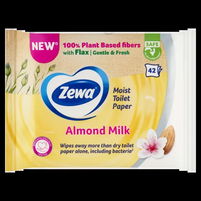 Zewa Vlhčený toaletní papír Almond Milk 42 ks