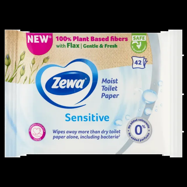 Zewa Vlhčený toaletní papír Sensitive  42 ks