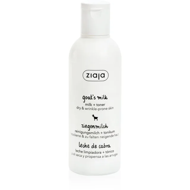 Ziaja Goat's Milk Milk + Toner čisticí mléko a pleťové tonikum 2 v 1 200 ml