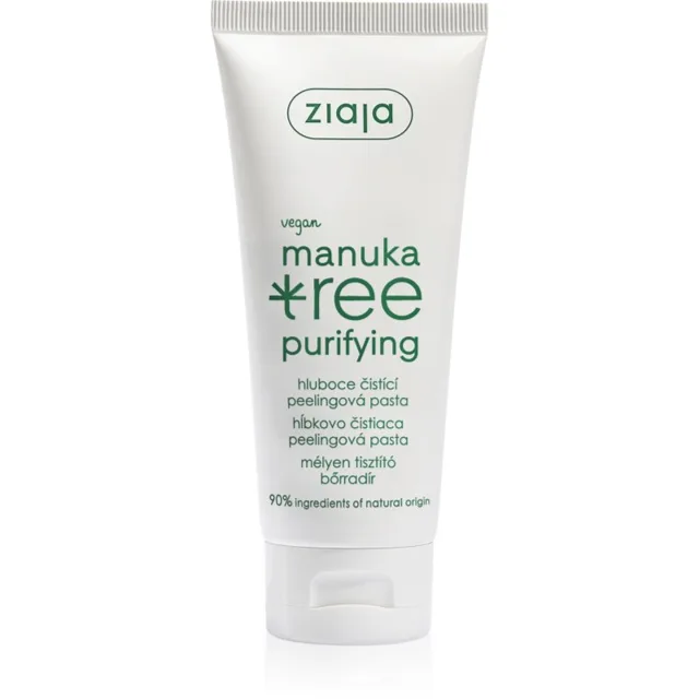 Ziaja Manuka Tree Purifying čisticí peelingová pasta pro normální až mastnou pleť 75 ml