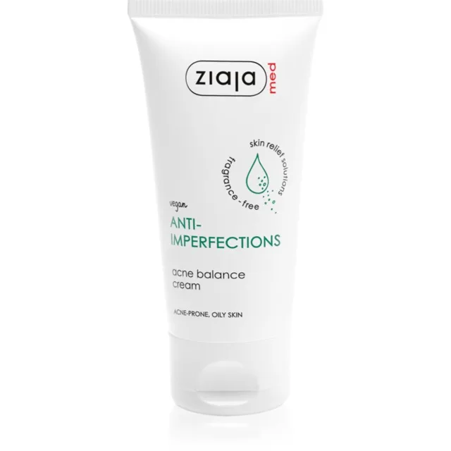 Ziaja Med Anti-Imperfections lokální péče proti akné na obličej a tělo 50 ml