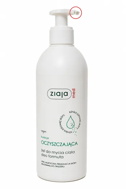 Ziaja Med Čisticí mycí gel na tělo – 400 ml (poškozený aplikátor)