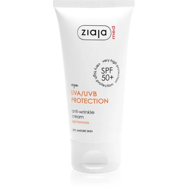 Ziaja Med Protecting UVA + UVB protivráskový krém na opalování SPF 50+ 50 ml