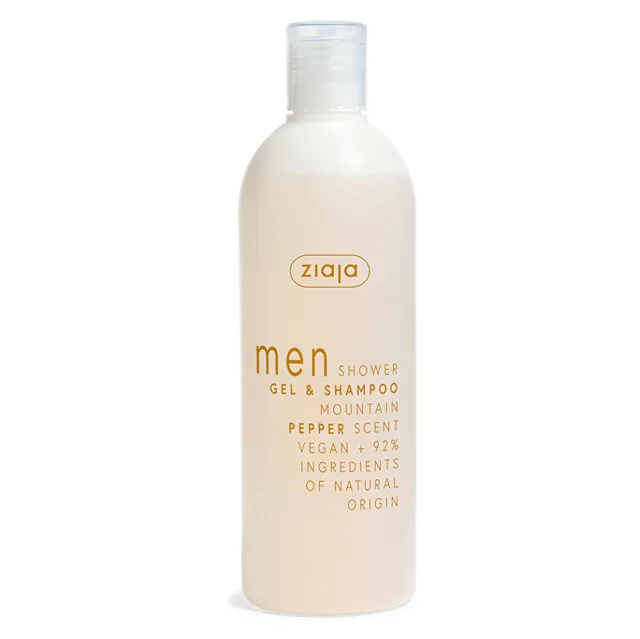 ZIAJA Men Sprchový gel a šampon Mountain Pepper 400 ml