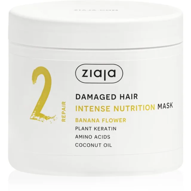 Ziaja Plant Essentials Banana Flower vyživující maska na vlasy pro poškozené vlasy 350 ml