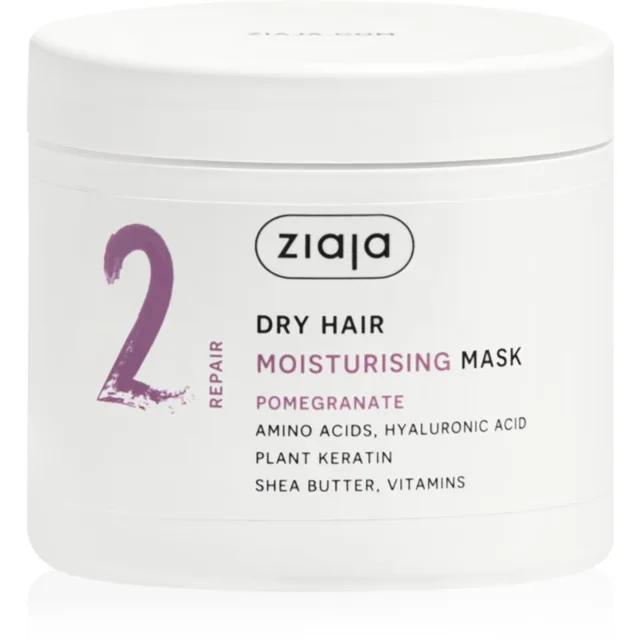Ziaja Plant Essentials Pomegranate hydratační maska na vlasy pro suché vlasy 350 ml