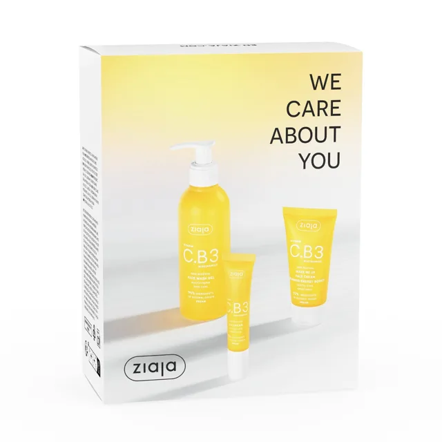 Ziaja Vitamin C.B3 Niacinamide dárková sada 3 ks