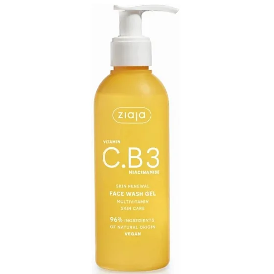 Ziaja Vitamín C.B3 Niacinamide pleťový čistíci gél 190 ml, poškozený aplikátor