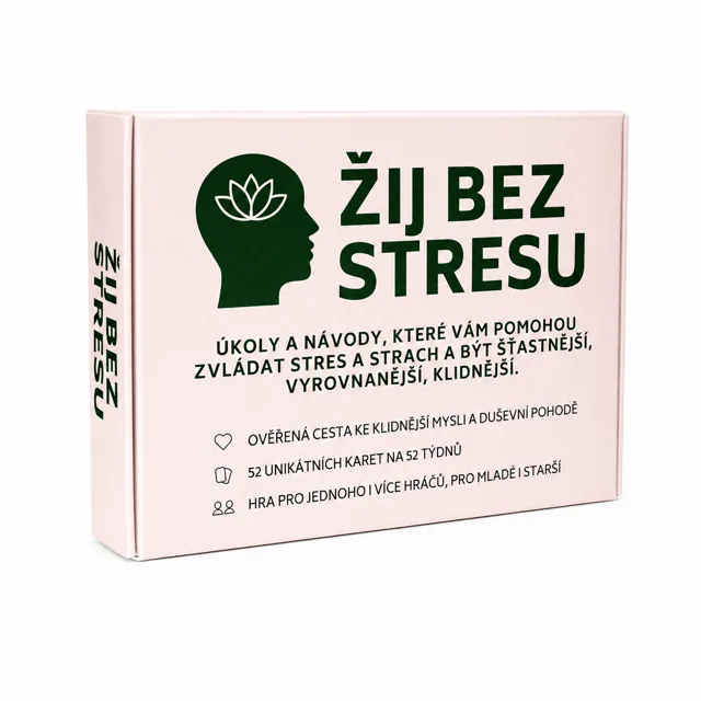 Žij bez stresu karetní hra 52 karet