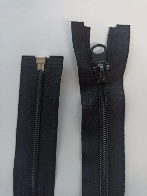 Zip spirálový 6mm, černý, RŮZNÉ DÉLKY 35