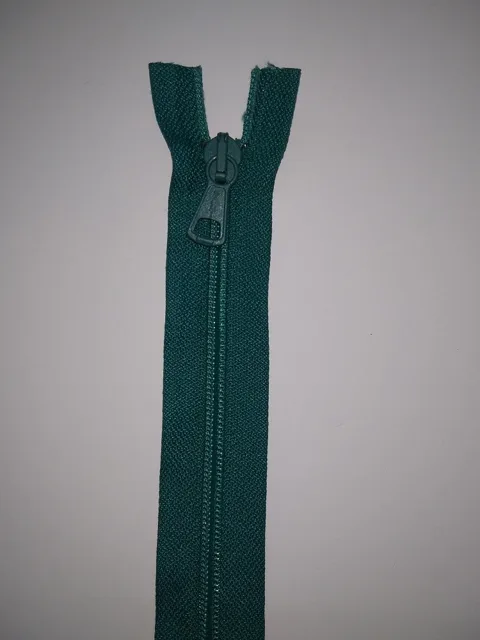 Zip spirálový, tyrkys, RŮZNÉ DÉLKY 40