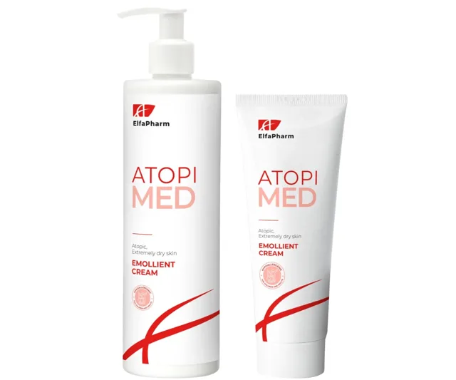 Zjemňující krém na atopickou a velmi suchou pokožku Elfa Pharm Atopi Med Emollient Cream 400 ml + krém 75 ml zdarma + dárek zdarma