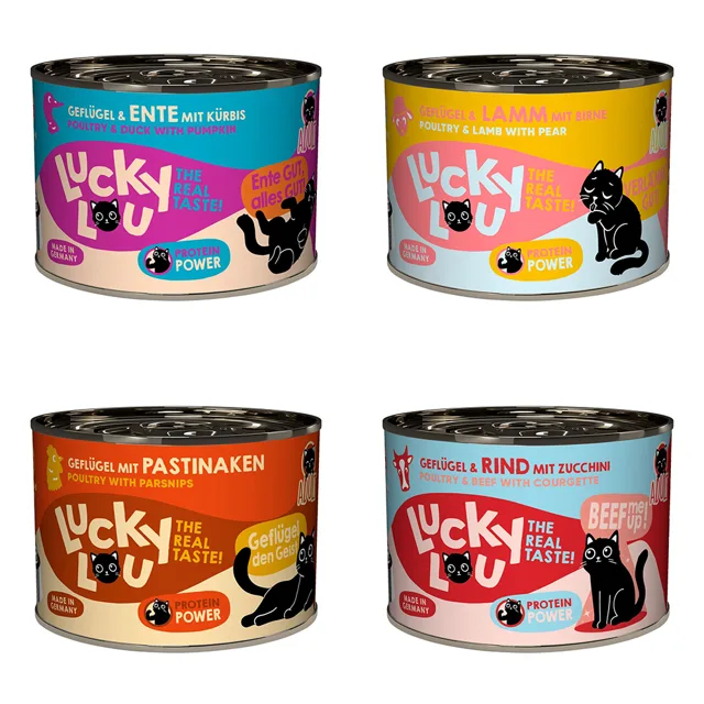 Zkušební mix Lucky Lou Lifestage Adult 6 x 200 g - Wild Mix