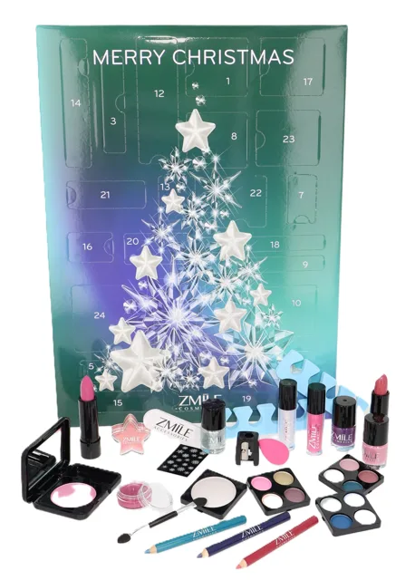 ZMILE COSMETICS Adventní kalendář Crystal Teal Time