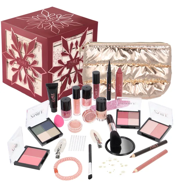 ZMILE COSMETICS Adventní kalendář Snow Flake Cube Cherry Red