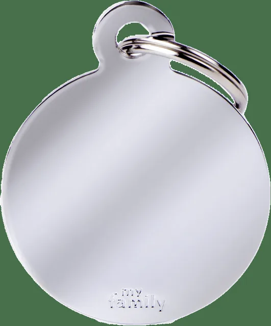 Známka My Family Basic kolečko velké chrom