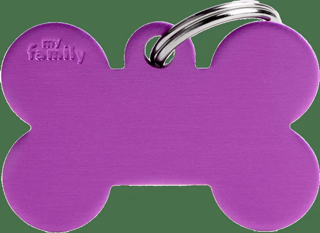 Známka My Family Basic kost velká fialová