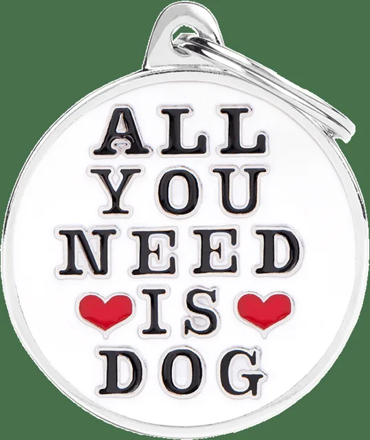 Známka My Family Charms All you need is dog