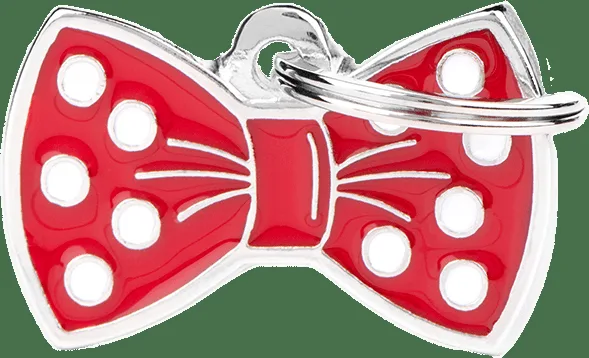 Známka My Family Charms mašlička červená