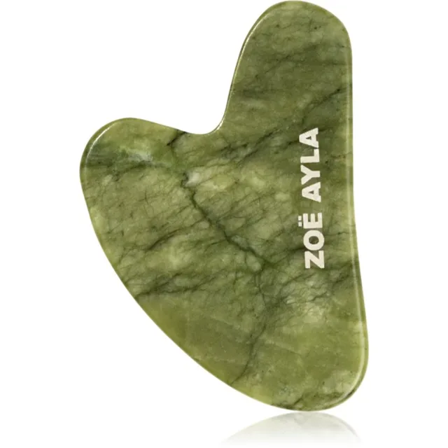 Zoë Ayla Luxurious Jade Gua Sha Therapy Tool masážní pomůcka 1 ks