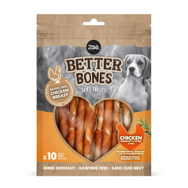 Zoë Better Bones Twist kuřecí s rozmarýnem a tymiánem - balení 10 ks