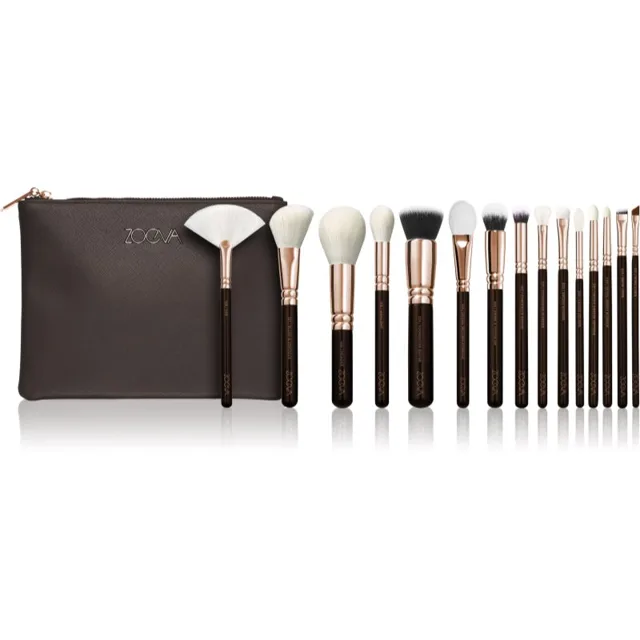 ZOEVA The Artists Brush Set Rose Golden Edition cestovní sada štětců s taštičkou