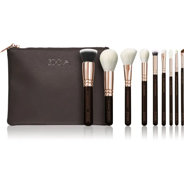 ZOEVA The Complete Brush Set Rose Golden Edition sada štětců s taštičkou