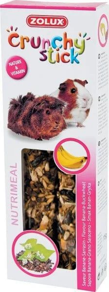 ZOLUX Crunchy Stickmorče Banána pohanka 115 g